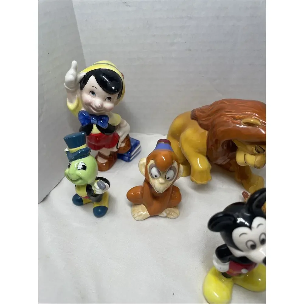 Vintage Disney Japan/Taiwan Porcelain Figurines Lot of 10 AS IS Great condition!